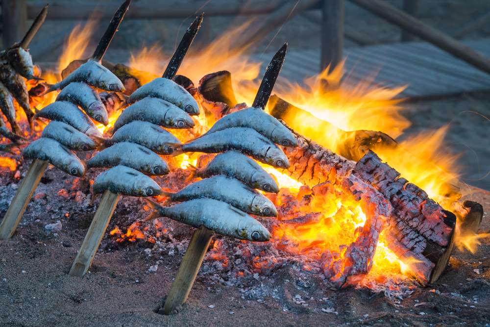 Espeto de sardinas 