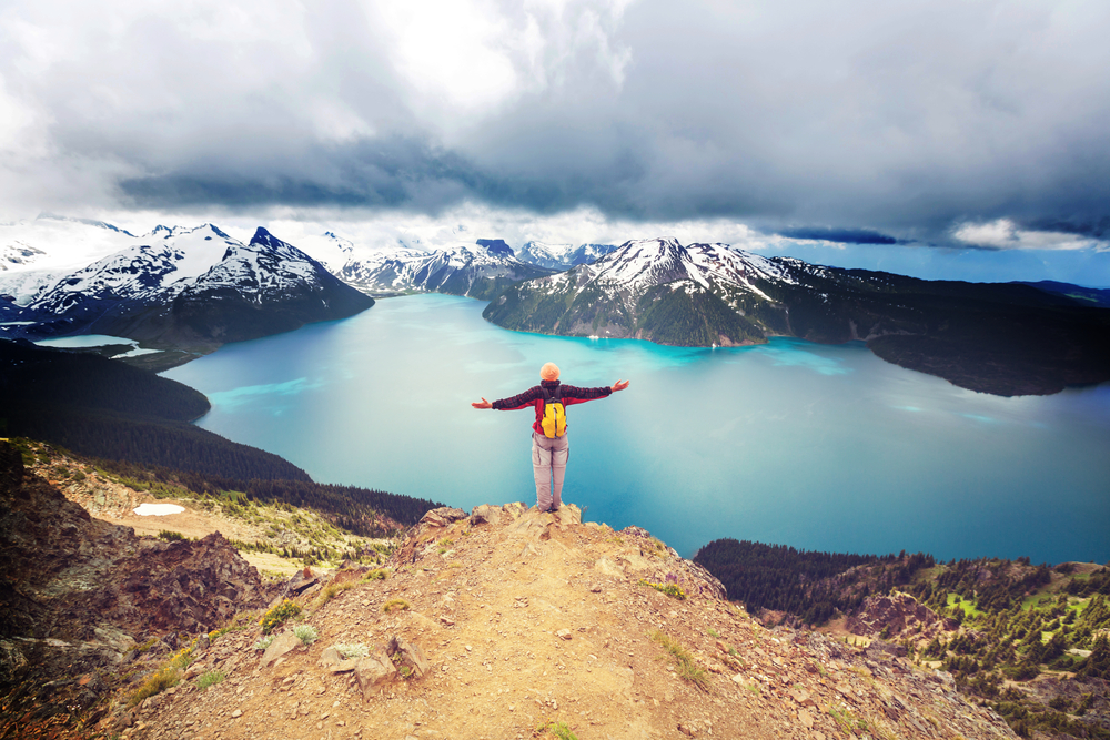 Senderismo por el lago Garibaldi 