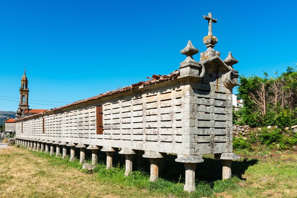 Hórreo de Carnota, cerca de Santiago de Compostela