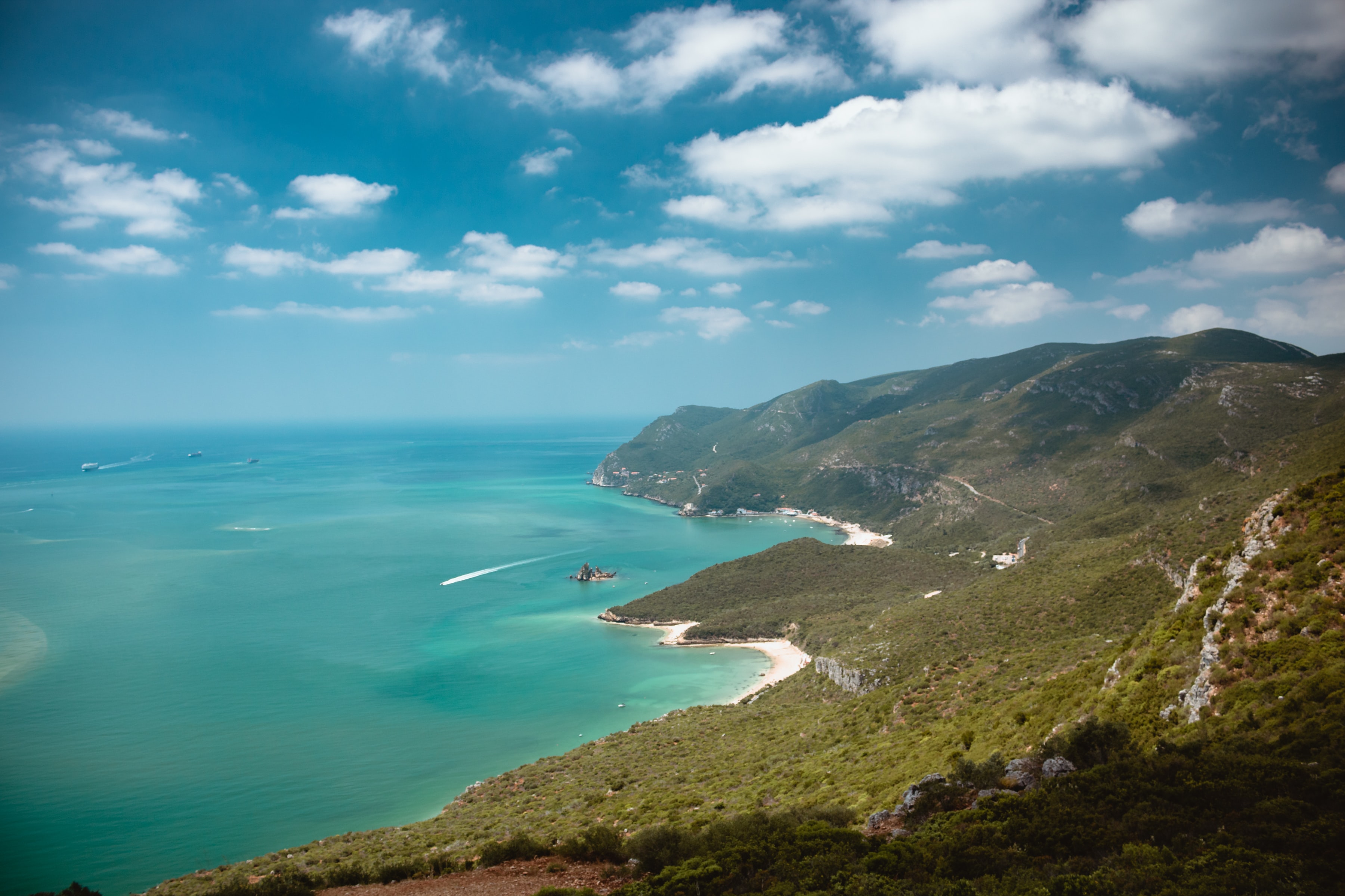 Paisajes de Arrábida, cerca de Lisboa