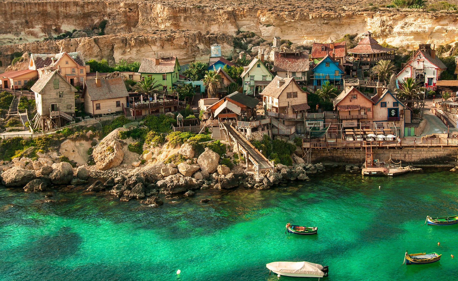 Pueblo de Popeye, en Malta