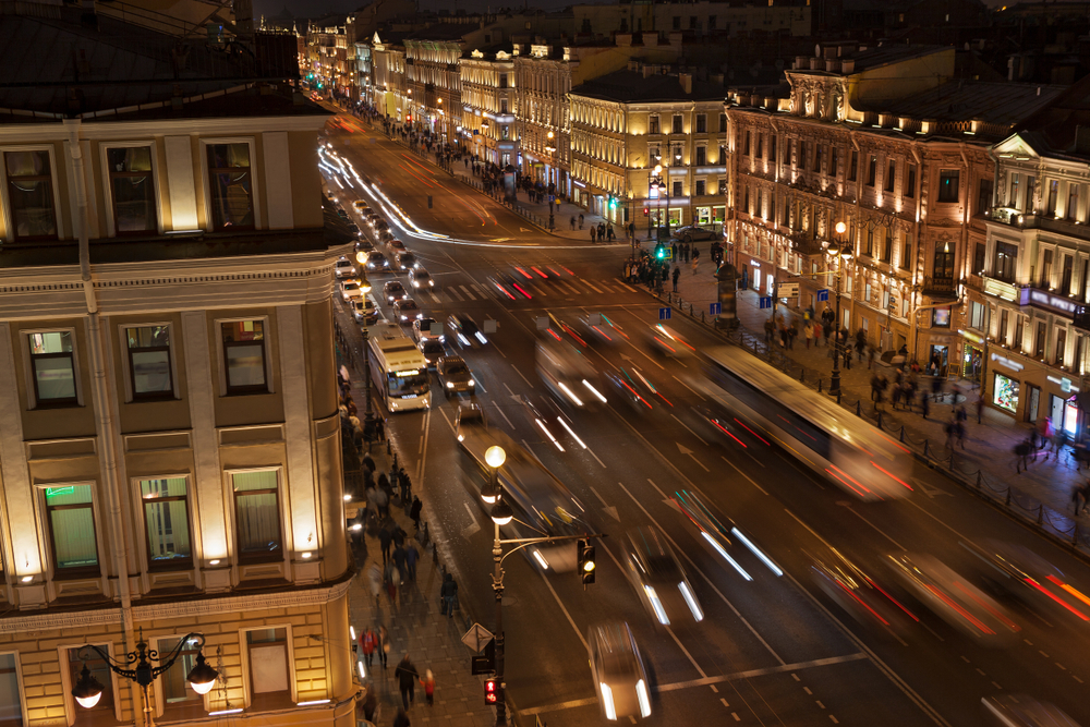 Nevsky Prospekt, el eje central de las compras en San Petersburgo.