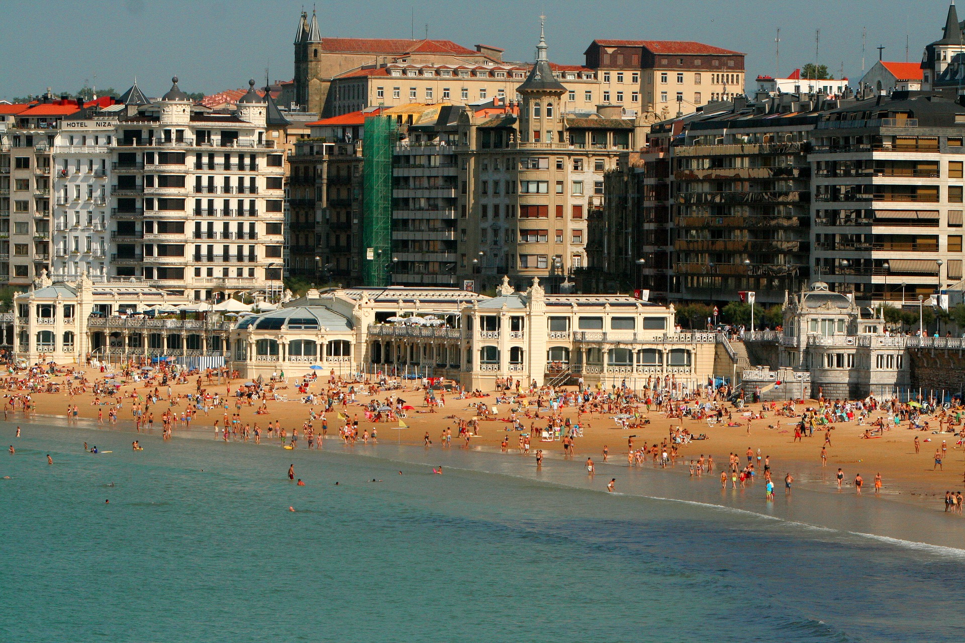 Playa de La Concha, en San Sebastián 