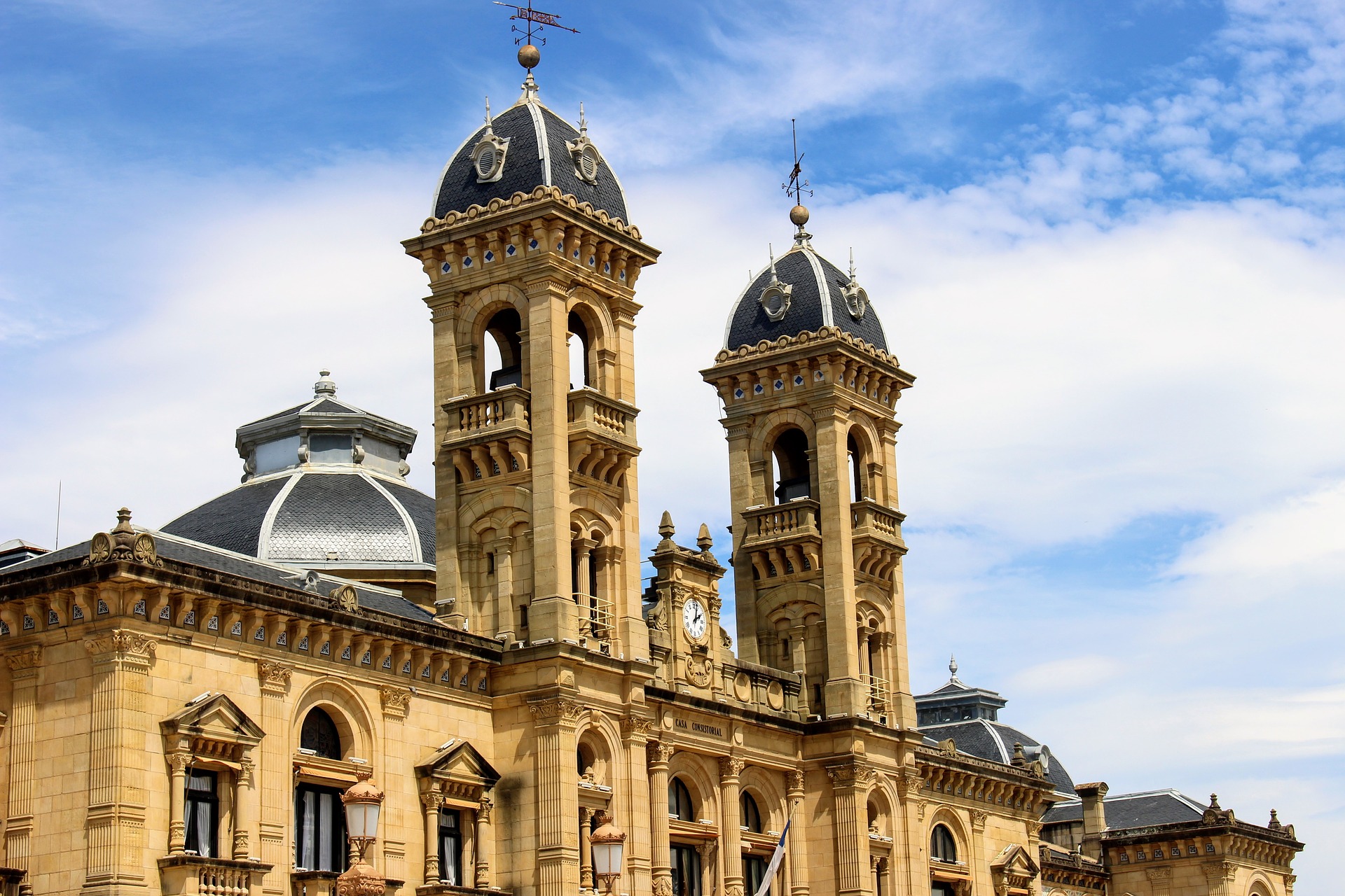 Ayuntamiento de San Sebastián, en el Casco Viejo