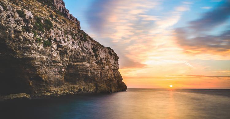 Atardecer en la Isla de Comino