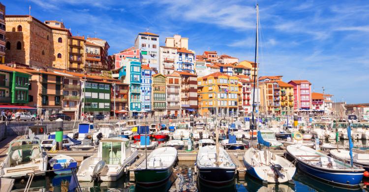 Barcos en el Puerto de Bermeo