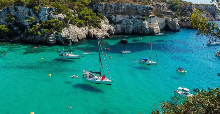 Cala Macarella, sur de Menorca 