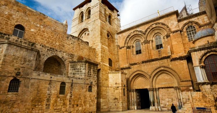 Entrada de la Iglesia del Santo Sepulcro