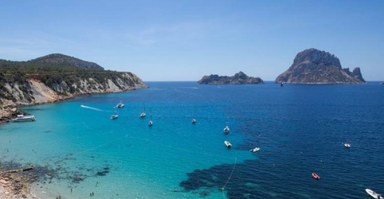 Vista de la isla desde la costa