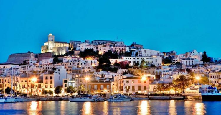 Vistas del casco antiguo de Ibiza (Dalt Vila)