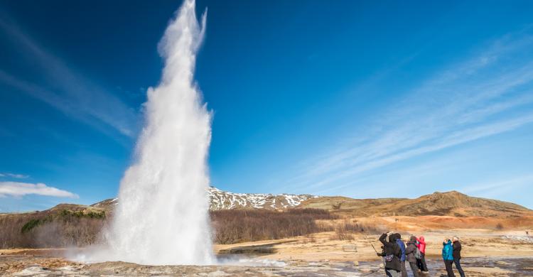 Géiser Strokkur en Thingvellir