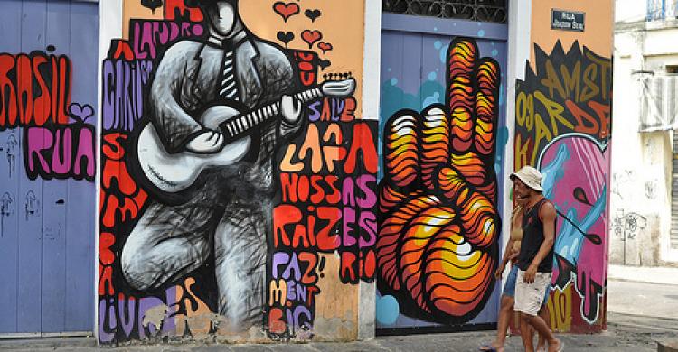 Mural de Joaquim Silva en Lapa