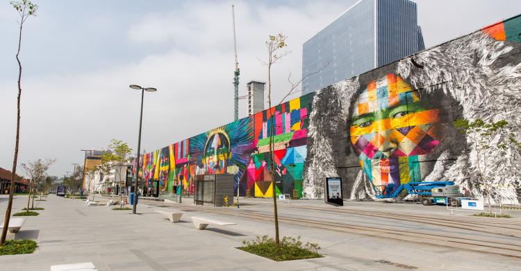 El mural más grande del mundo, en el Boulevard Olímpico