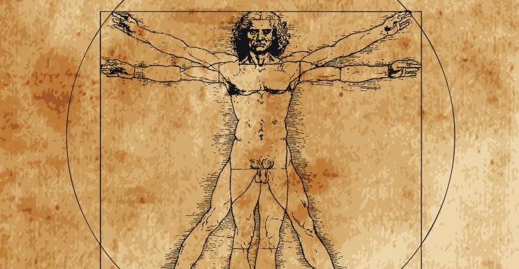 El Hombre de Vitruvio, uno de los manuscritos más famosos de Leonardo Da Vinci