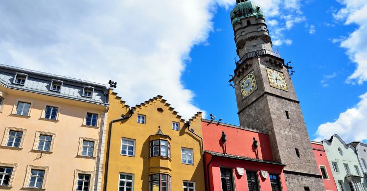 Torre del reloj en Innsbruck