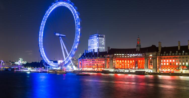 London Eye de noche