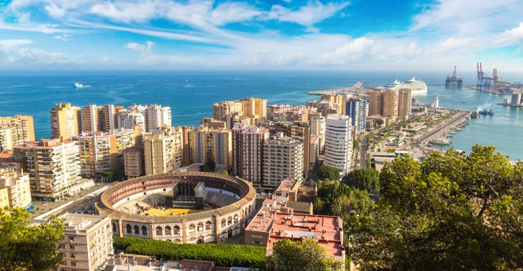 Panorámica ciudad de Málaga