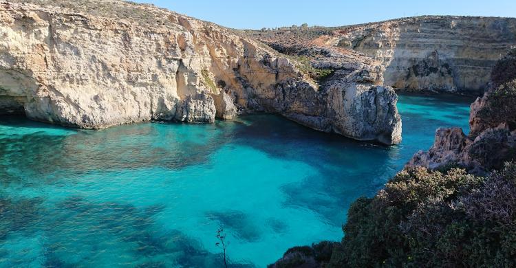 Laguna Azul, en Malta