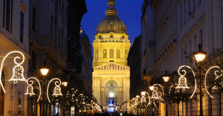 Calles decoradas en Budapest