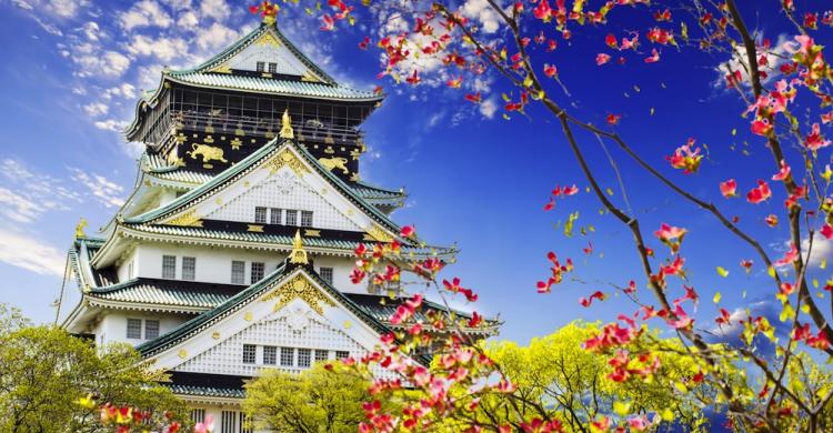 Castillo de Osaka, Japón