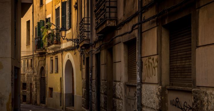 Calles del casco antiguo de Palma