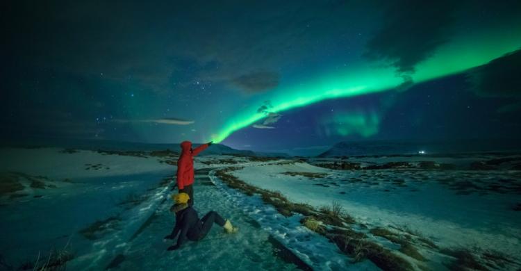 Avistamiento de auroras boreales