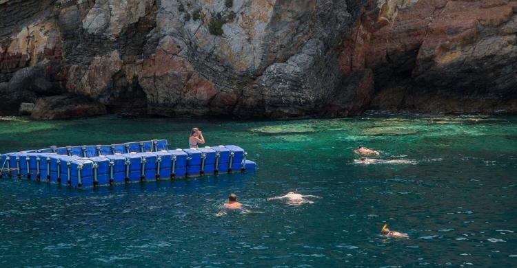 Baño en una cala