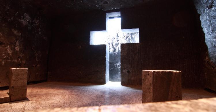 Capilla en la mina de sal de Zipaquirá