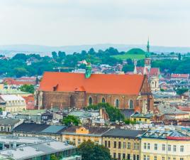 Iglesia de Santa Caterina en el barrio judío de Cracovia