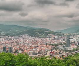 Vistas de Bilbao desde El Monte Artxanda.