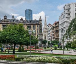 Plaza Moyua en Bilbao