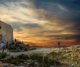 Capilla de Santa María Magdalena, en los acantilados de Dingli