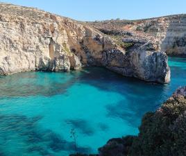 Laguna Azul, en Malta